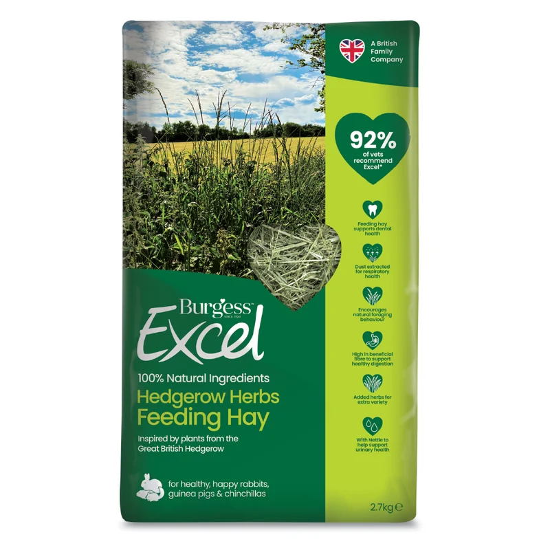 Burgess Hedgerow Herbs Feeding Hay For Small Pets 2.7KG