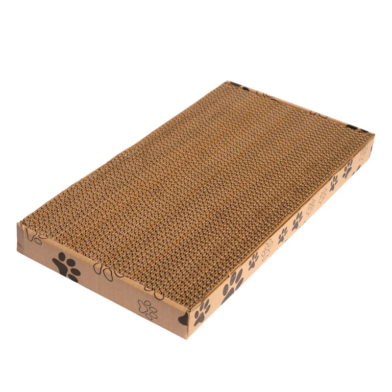Thunder Paws Panela Cardboard Cat Scratcher 45x24x4cm - Brown