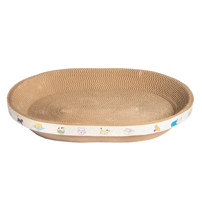 Thunder Paws Racing-M Cat Scratcher 54x37x9cm - Brown