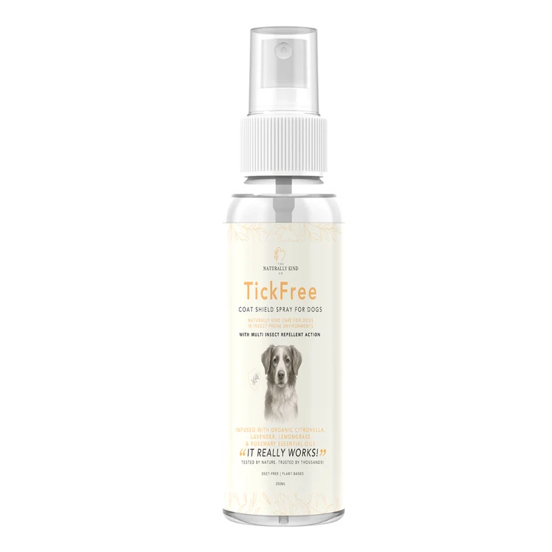 The Naturally Kind Co TickFree Coat Shield Multi Insect Repellent Spray For Dogs 250ml