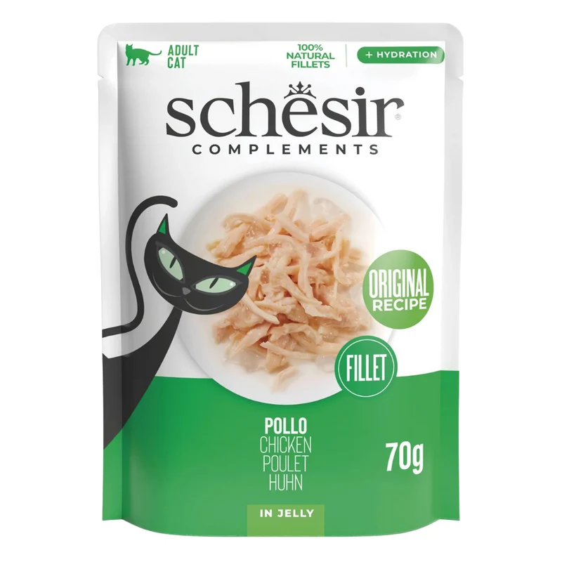 Schesir Complements Chicken In Jelly Pouch Wet Cat Food 70G