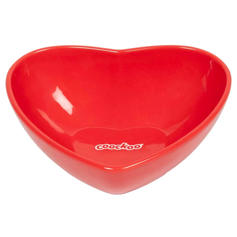 Ebi Coockoo Eat Your Heart Out Dog Bowl 480ml Red 16.5x13.5x6cm