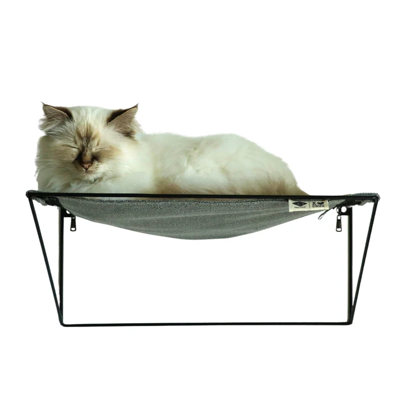 D&D Home I Love Happy Cats Otis Wall Hammock For Cats Grey 45x30x20cm