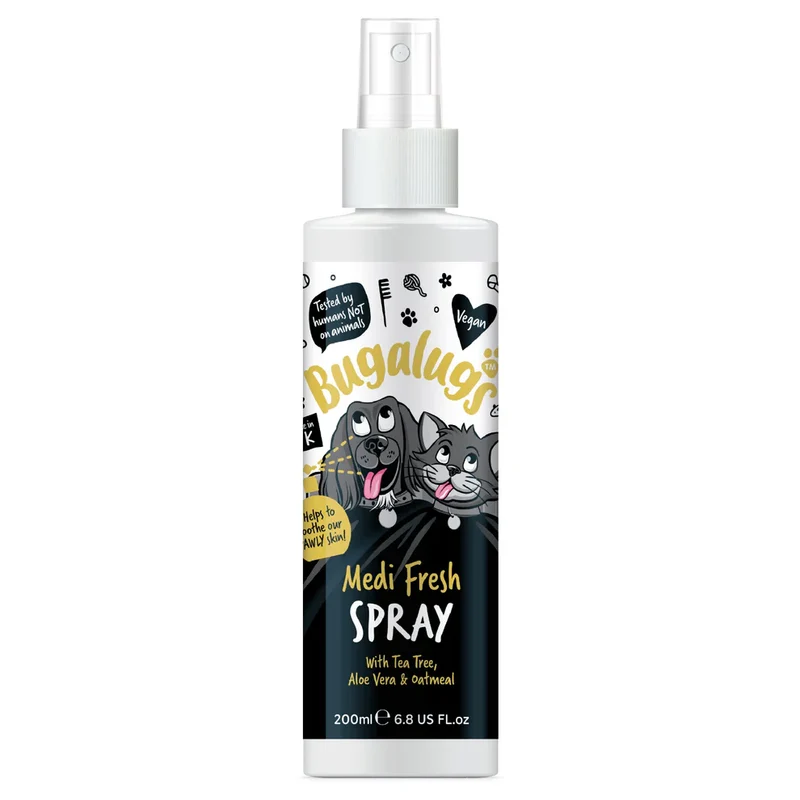 Bugalugs Medi Fresh Itchy Skin Relief Spray For Dogs & Cats 200ml