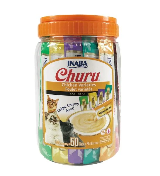 Inaba Churu Chicken Variety Pack Cat Treats 50X14G 50X14G