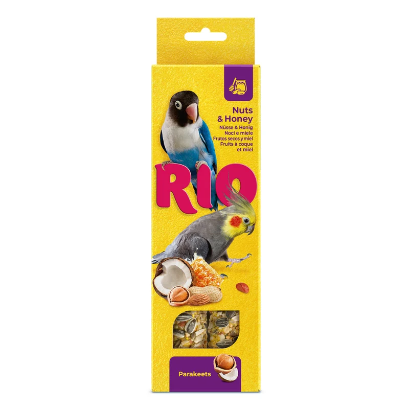 Rio Sticks With Honey & Nuts For Parakeets 2x75g