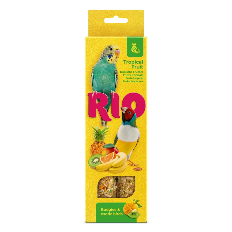 Rio Sticks With Tropical Fruit For Budgies & Exotic Birds 2x40g
