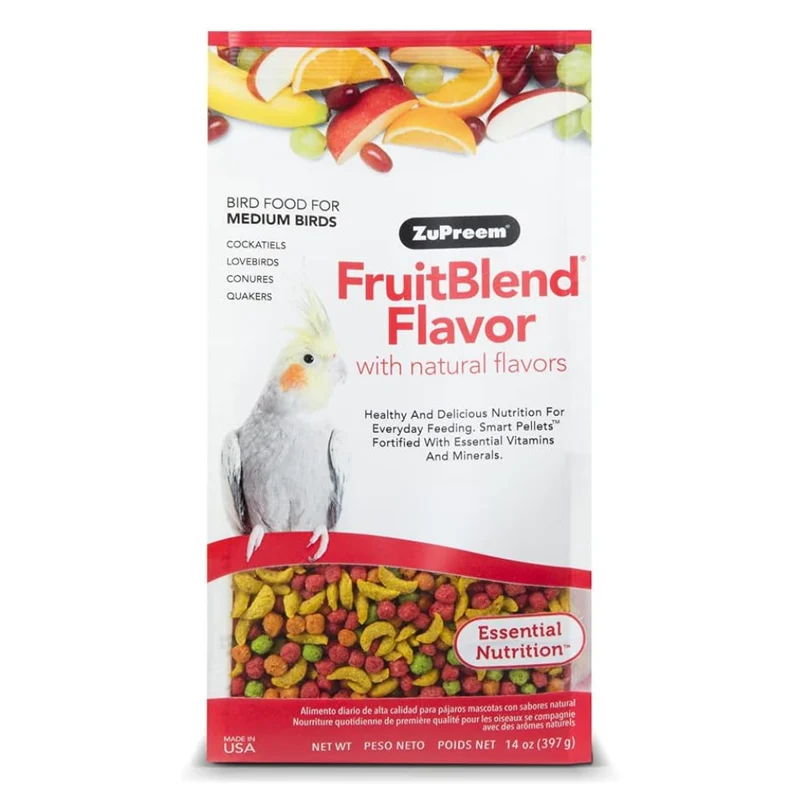 Zupreem Fruitblend Flavor For Medium Birds Food 14oz