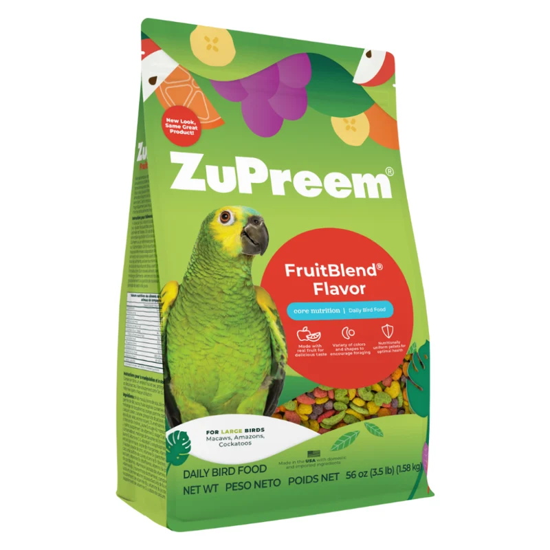 Zupreem Fruitblend Flavor Large Parrot Food 2lb