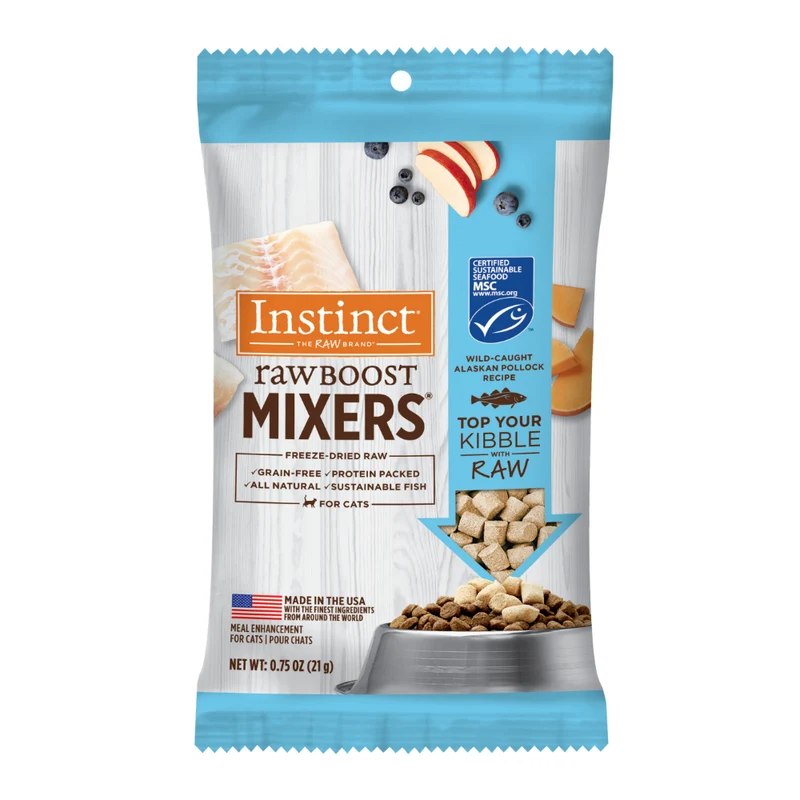Instinct Raw Boost Mixers Wild-Caught Alaskan Pollock Recipe Cat Food Topper