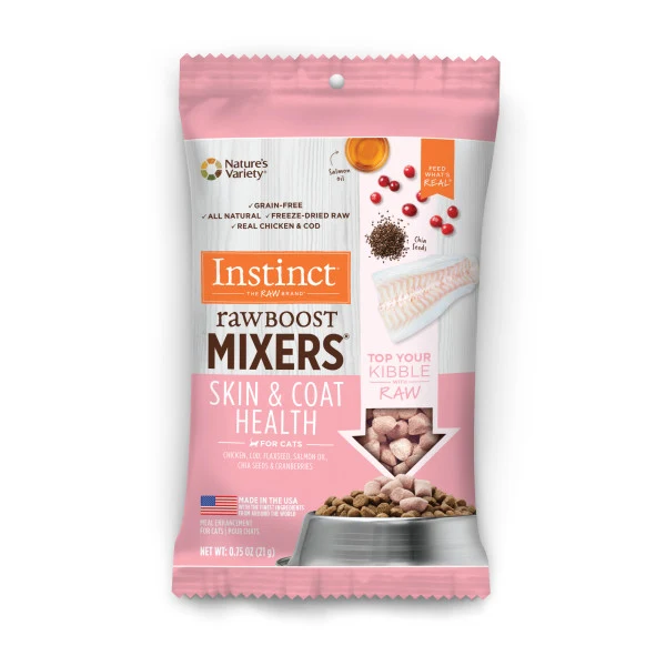 Instinct Raw Boost Mixers Skin & Coat Health Cat Food Topper 0.75oz
