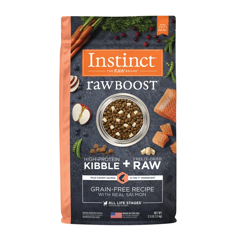Instinct Raw Boost Grain Free Real Salmon Dry Dog Food 3.5lb