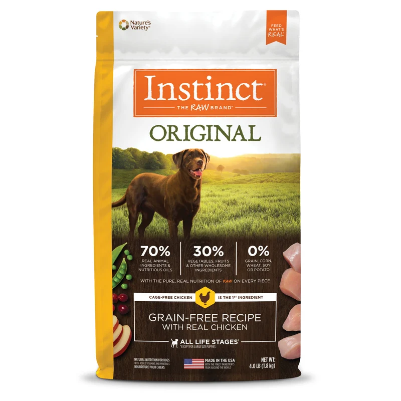 Instinct Original Grain Free Recipe Chicken Dry Dog Food 4lb