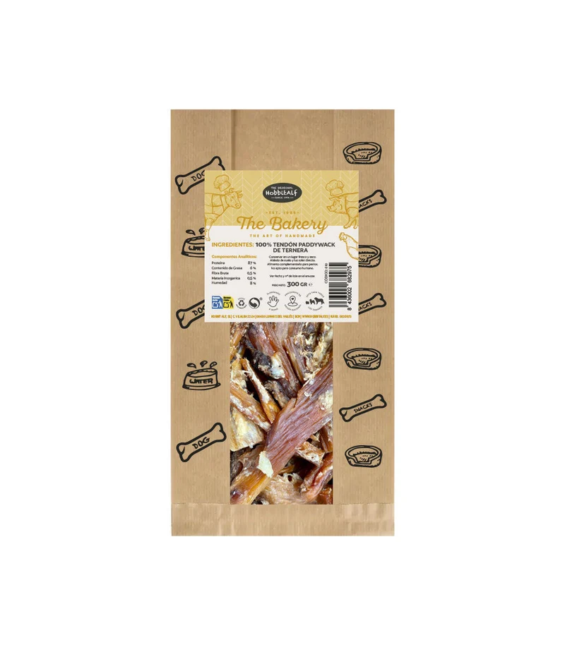 Hobbitalf Air Dried Paddywach Beef Tendon Dog Treats 300g