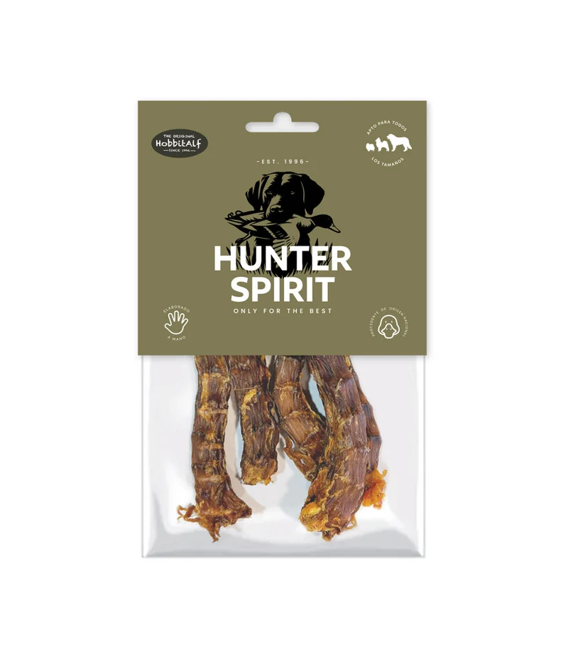 Hobbitalf Air Dried Duck Necks Dog Treats 150G