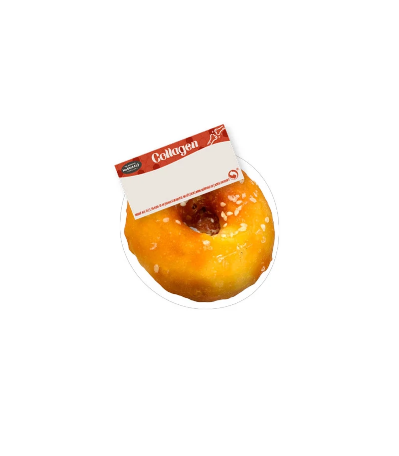 Hobbitalf Air Dried Mini Collagen Donut With Chicken & Sesame Dog Treats 5cm