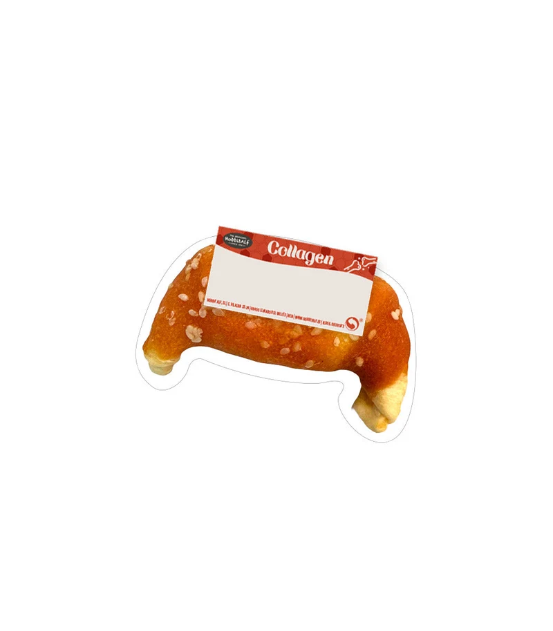 Hobbitalf Air Dried Mini Collagen Croissant With Chicken & Sesame Dog Treats 5cm