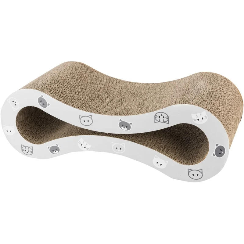 Trixie Mimi Scratching Wave Cardboard With Catnip Grey 48x16x22cm