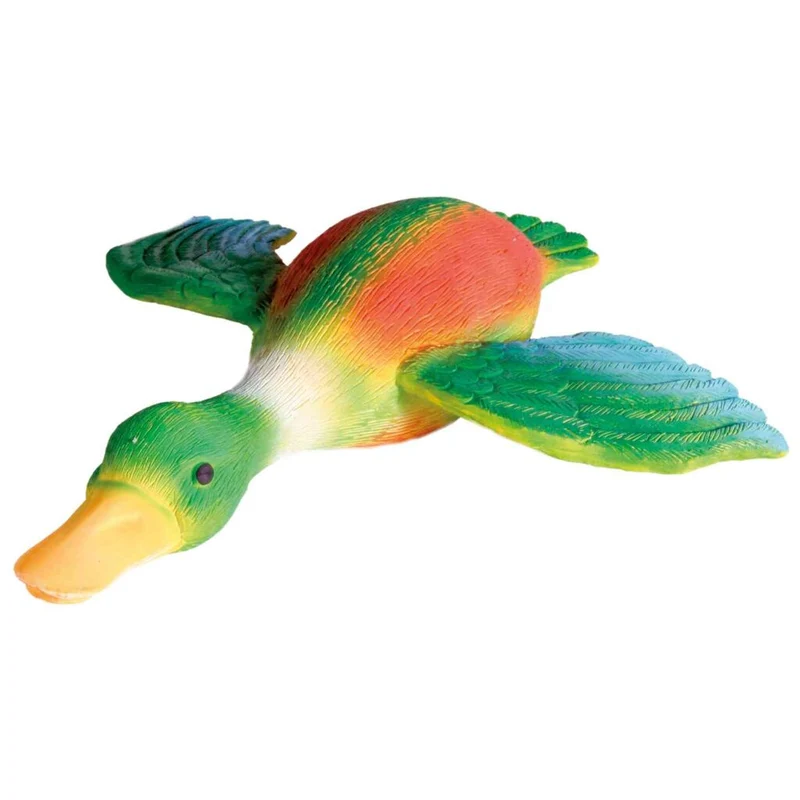 Trixie Latex Duck With Animal Sound Dog Toy Green 30cm