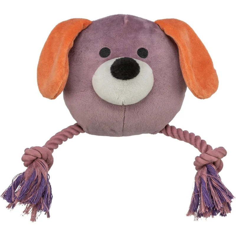 Trixie Dog Head With Rope Plush Dog Toy 27cm