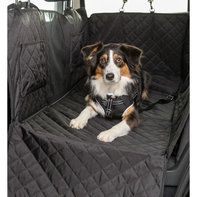 Trixie Car Seat Cover With Plates For Dogs Black 164x161cm