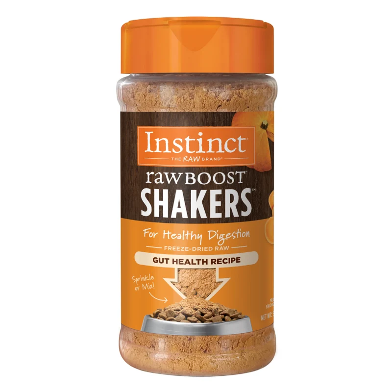 Instinct Raw Boost Shakers Gut Health Freeze Dried Dog Food Topper 5.5oz