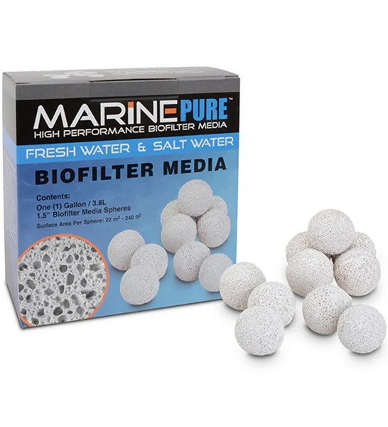 CerMedia Marine Pure 2 Quart Spheres Aquarium Biofilter Media 1.9L