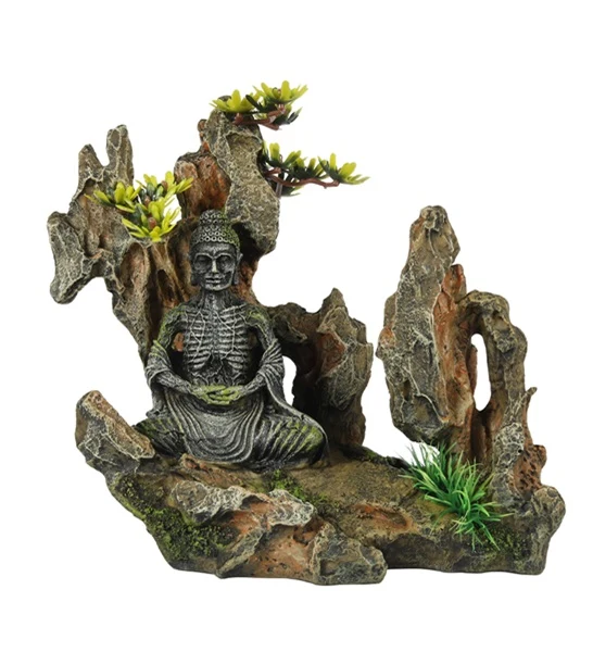 Aqua D'Ella Mountain Buddha Aquarium Decor 20x11x18cm