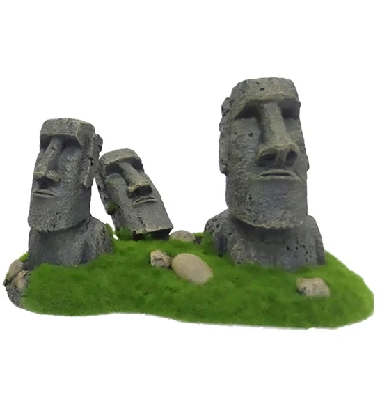 Aqua D'Ella Moai Easter Island Aquarium Decor 21x12x13cm