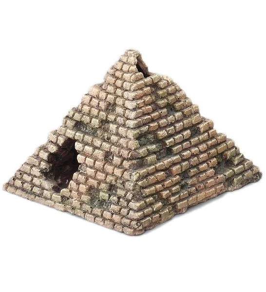Aqua D'Ella Egyptian Maidum Pyramid Aquarium Decor 12x12x9cm