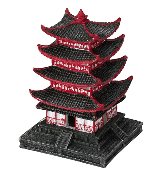 Aqua D'Ella Chinese Pagoda Aquarium Decor 10x10x14cm