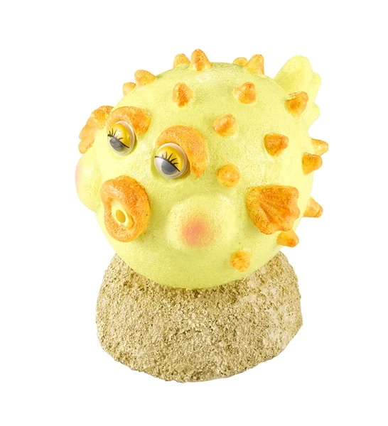 Aqua D'Ella Action Air Puffer Fish Aquarium Decor 8x6x7cm