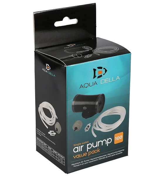Aqua D'Ella Air Pump 100 For Aquariums 80-100 L/h - Value Pack