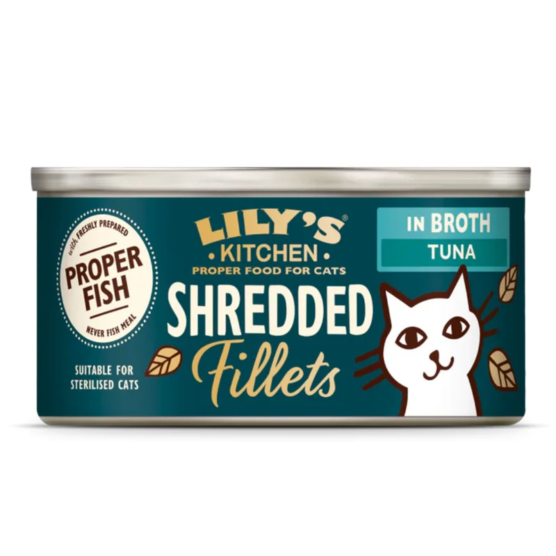 Lily’s Kitchen Shredded Fillets In Broth Tuna Wet Cat Food 70G