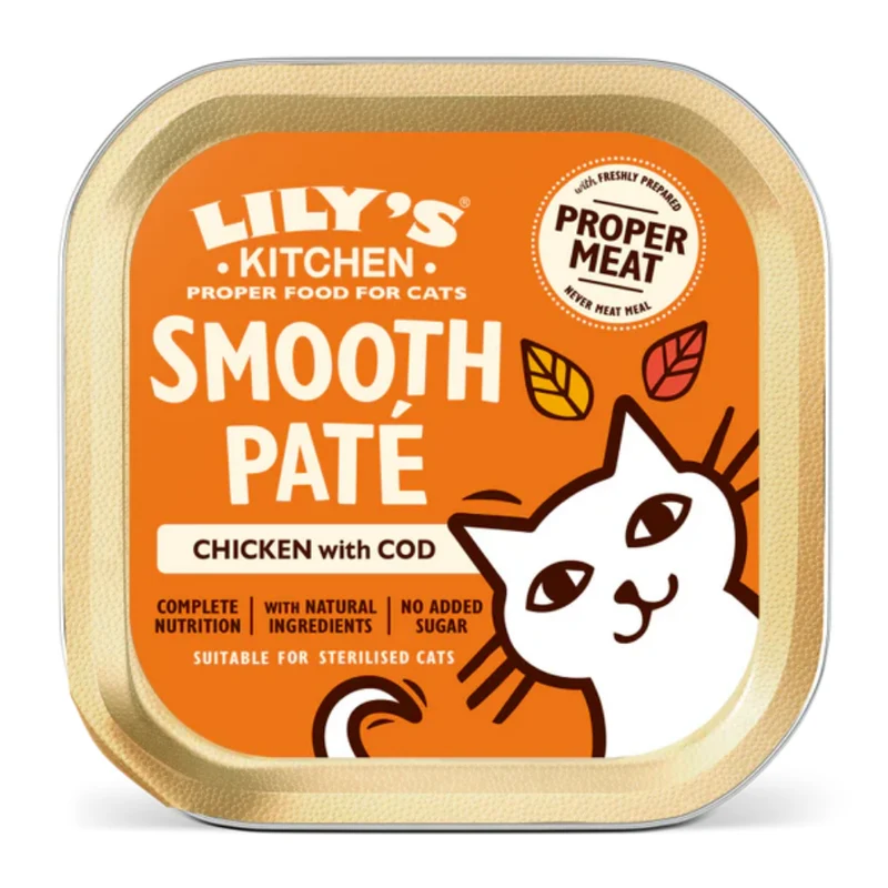 Lily’s Kitchen Smooth Pate Chicken with Cod Wet Cat Food 85G