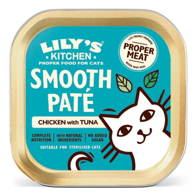 Lily’s Kitchen Smooth Pate Chicken with Tuna Wet Cat Food 85G
