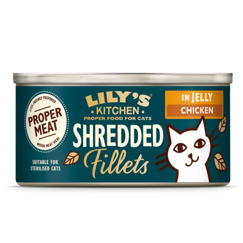 Lily's Kitchen Shredded Fillets In Jelly Chicken Wet Cat Food 70G