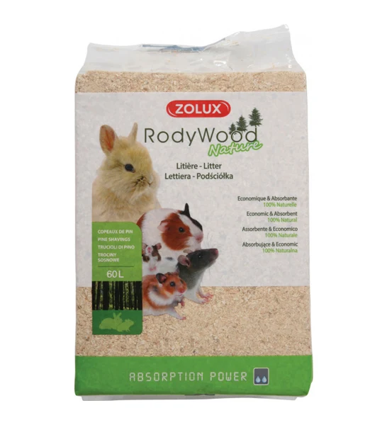 Zolux Bedding Rodywood Nature 60L