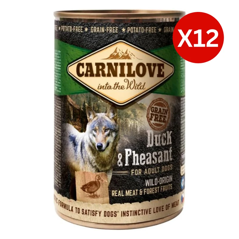 Carnilove Duck & Pheasant for Adult Dog Wet Food 400G - Pack of 12