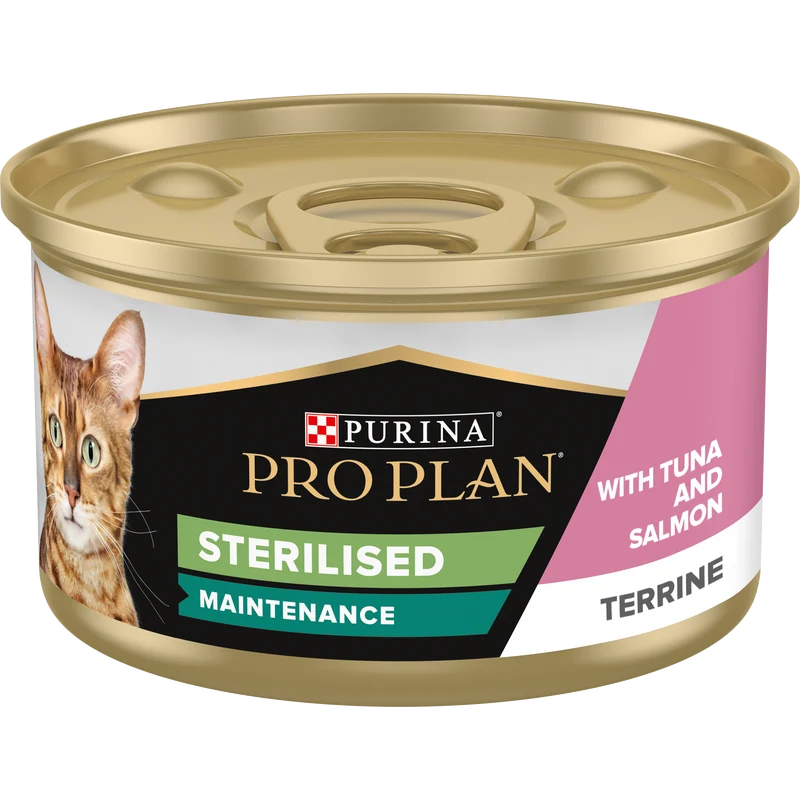 Purina Pro Plan Adult Sterilised Maintenance Salmon & Tuna Terrine Wet Cat Food 85G