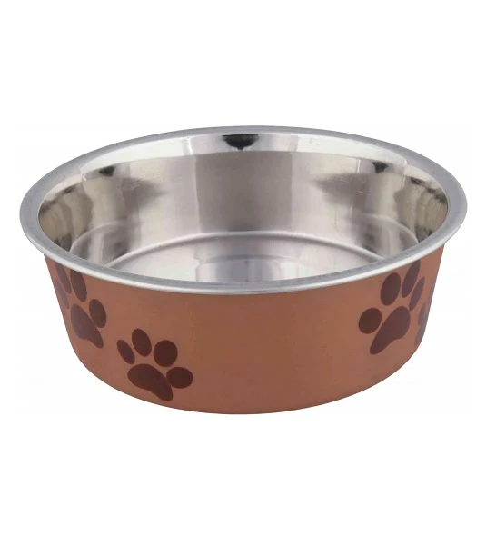 Trixie Stainless Steel with Plastic Coating Bowl
