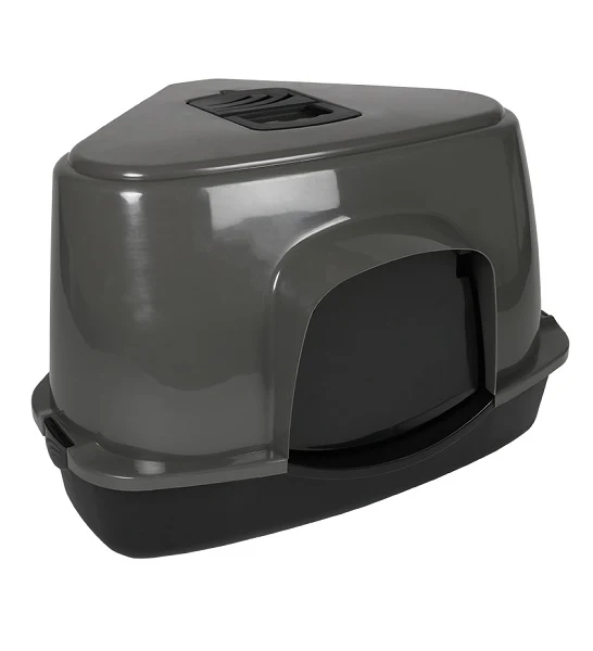 ebi Cat Toilet Prism 70 Zen Series Corner Tray Litter Box for Cats