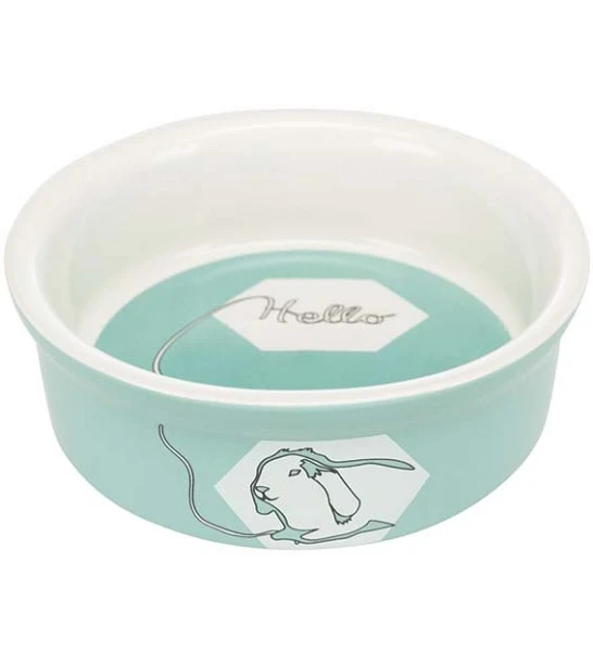 Trixie Comic Rabbit Ceramic Bowl for Small Pets