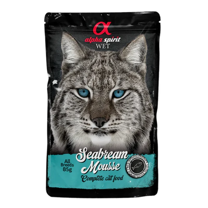 Alpha Spirit Seabream Mousse Cat Wet Food 85G
