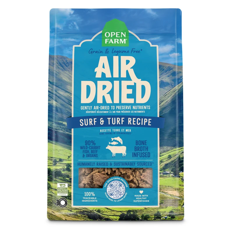 Open Farm Air Dried Surf & Turf Recipe Dry Dog Food 1LB
