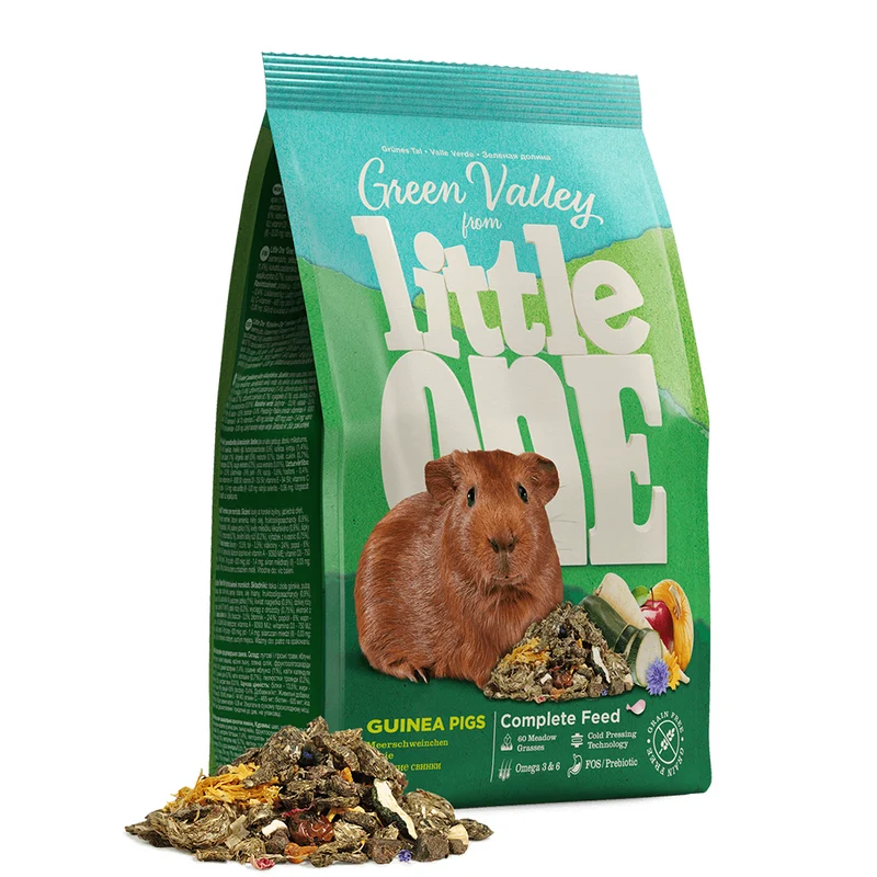 Little One Green Valley Fibre-Rich Comple Food For Guinea Pigs 750g