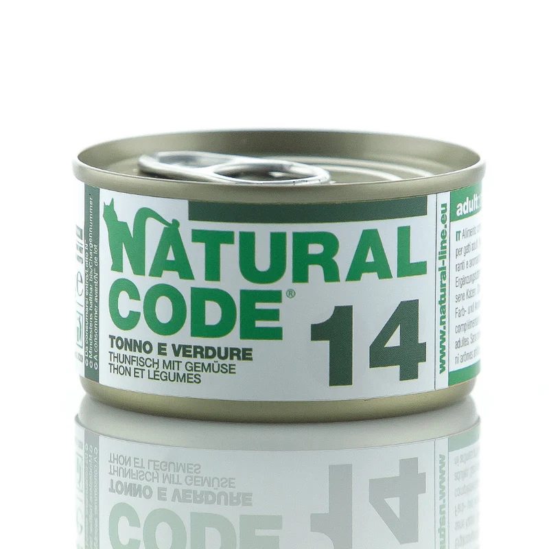 Natural Code 14 Tuna & Vegetables Wet Cat Food 85G