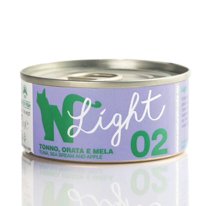 Natural Code Light 02 Tuna Sea Bream & Apple Wet Cat Food 70G