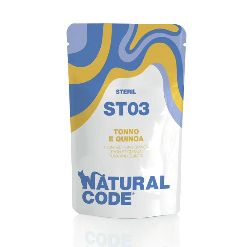 Natural Code ST03 Tuna & Quinoa In Pouch Soft Jelly Wet Food For Sterilized Cat 70G