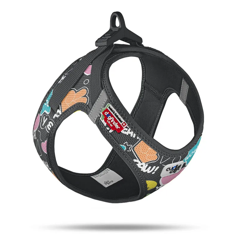 Curli Small Dog Vest Harness Clasp Air-Mesh Comic LE25